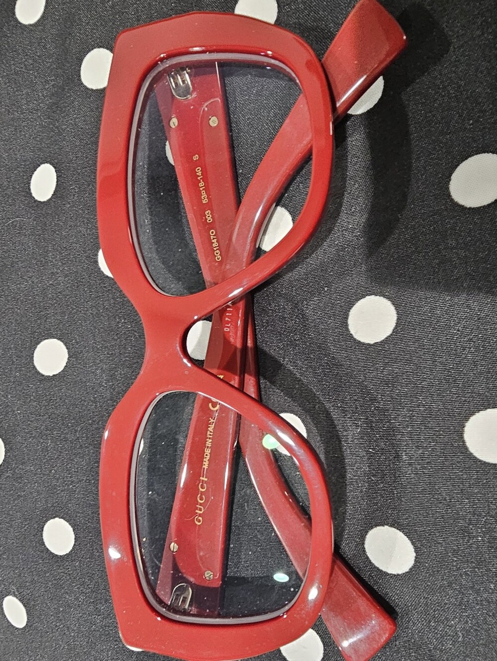 Gucci Red Oversized Cat-Eye Sunglasses